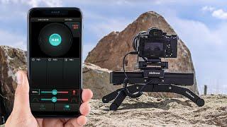 SliderONE v2 - Ultra portable, motorized camera slider with vertical operation ability.