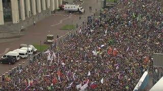 Митинг в Москве: «ОТПУСКАЙ!».Проспект Сахарова / LIVE 29.09.19