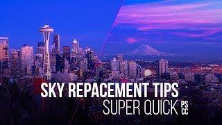 Quick Tips for replacing Skies in Photoshop