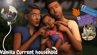 the sims 4 Current household | This household takes me back to the old days   | vanilla gameplay