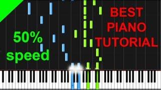 Colbie Caillat - Try 50% speed piano tutorial