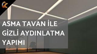 3Ds Max ile Asma Tavan Modelleme ile Gizli Aydınlatma Ayarları Nasıl Yapılır?