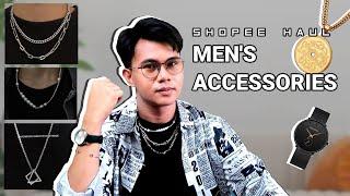 ACCESSORIES FOR MEN | SHOPEE HAUL | Affordable Necklace, Watch, Bracelet