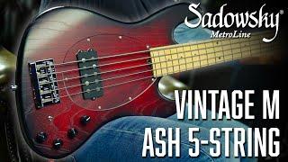 The SADOWSKY MetroLine Vintage M Bass | 5-String w. Ash Body | Made In Germany