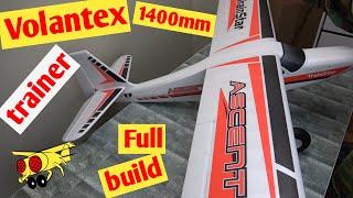 Volantex TrainStar Ascent 1400mm How to set up RC plane Full build Best Beginners Trainer airplane