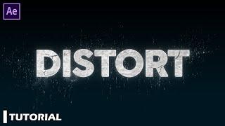 After Effects Tutorial - Distort Text Animation in After Effects