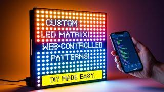 How to Build a Wi-Fi Controlled RGB LED Matrix Display