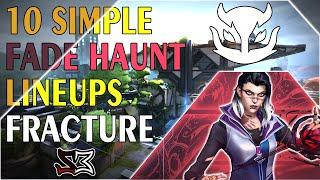 10 Simple Fade Haunt Lineups for Fracture Map | Valorant Guide