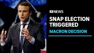 Emmanuel Macron calls snap election after heavy losses in France’s EU election | ABC News