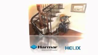 The Helix, Curved Stair Lift by Harmar Mobility- Installed by ProTech Medical