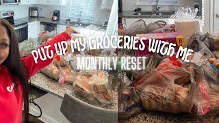 RESET VLOG| New month, New groceries. Put up my groceries with me