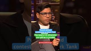 Peyush advised to hire a CA  #charteredaccountant #castudents #sharktank #peyushbansal #casalary