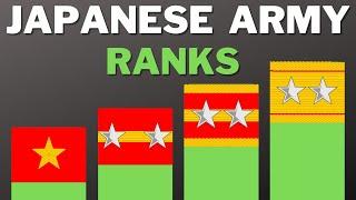 WWII - Japanese Army Ranks Explained