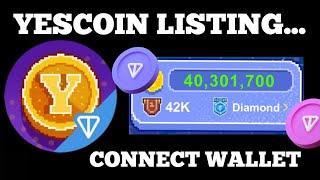 1 Hamster = $0.15 | Yescoin Listing On Ton Blockchain | Yescoin Wallet Connect ion