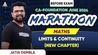 CA Foundation June'24 Marathon | Maths | Sampling (New Chapter) | Jatin Dembla