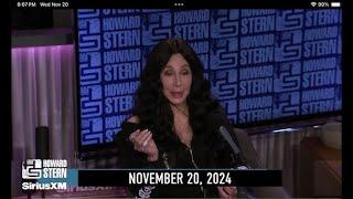 Cher's Shocking Confession on The Howard Stern Show 11/20/2024