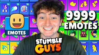 EVERY EMOTE IN MY STUMBLE GUYS INVENTORY!