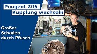 Peugeot 206 Kupplung wechseln / Ausrückgabel zerstört die Kupplung