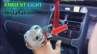 Installing Car Ambient Interior Light | Best Interior Neon Light For All Cars | Zen Modification