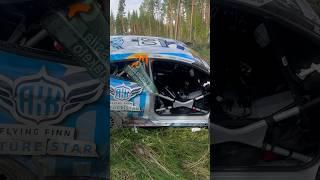 WRC FINLAND 2024 CRAZY CRASH #finland #automobile #rally #rallycar #wrc #wrcfinland #racing #vlog