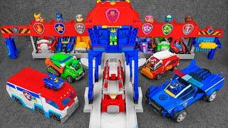 Paw Patrol toys unboxing ASMR | PAW Patrol Big Truck Pups Truck Stop HQ | Chase Rubble Marshall