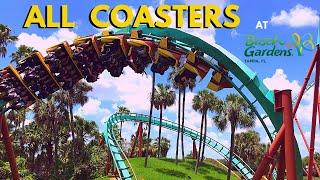 All Coasters at Busch Gardens Tampa Bay + On-Ride POVs - Front Seat Media