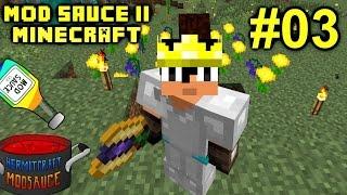 Minecraft Mods - Mod Sauce II Ep. 03 - UPGRADED GEAR !!! ( HermitCraft Modded )