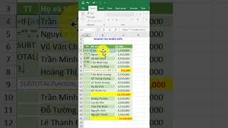 Cách đánh số thứ tự cách dòng trong Excel | VniTeach Channel #shorts