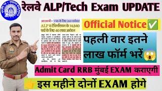 Railway ALP/Tech Exam UPDATE| Admit Card UPDATEपेपर ये कंपनी कराएगी#railwayalpnewvacancy2024#update