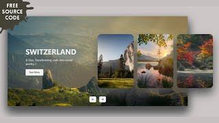 How to Create Animated Slider Design | Source Code | HTML CSS