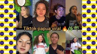 new tiktok papua viral terbaru// versi cewek papua cantik" trending 