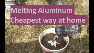 How to melt aluminum cans at home