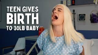 Teen Gives Birth To 30 Pound Baby - Sketch Comedy | Mikaela Happas