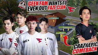 FAZE CLAN IS CRAZY ! EVERYONE IS SHOCKED TO SEE FAZE CLAN HOT BATTLES WITH GEEK FAM | PUBG MOBILE