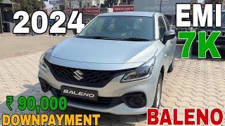 2024 Maruti Suzuki Baleno Sigma finance EMI Details 5 & 7 years | Sigma Road Price