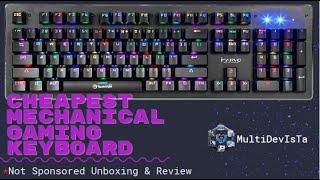 Cheapest Mechanical Gaming Keyboard Unboxing & Review  |  Marvo Scorpion K6909 | MultiDevIsTa