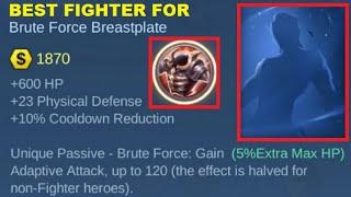 The Best Hero For New Brute Force Breastplate Build Gameplay - 5% Max HP Adaptive Attack Up To 120