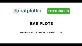 Matplotlib Tutorial 11 | Bar Charts