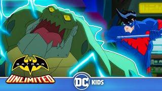 レッドロビンとナイトウイングがキラークロックを倒す | Batman Unlimited  | @DCKidsInternational