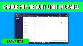 How to change php memory limit in cpanel