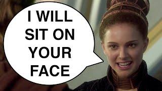 Star Wars - Padmé sits on Anakin's face - Facesitting with a Jedi