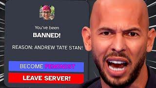 Andrew Tate Stan Trolls Feminist Discord Servers! Ft. Dacept