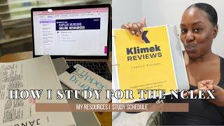 HOW I'M STUDYING FOR THE NCLEX PN 2024 I KAPLAN & MARK KLIMEK I STUDY SCHEDULE & PLAN