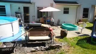 setting up a 14 x 42 pool at my house