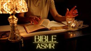 ASMR Bible Reading - The Book of James + Cozy Fire Sounds 