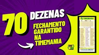 DESDOBRAMENTO TIMEMANIA | 70 Dezenas - Canal do Puga