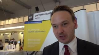 Varta Shows Their Microbatteries at the IDTechEx Show! in Berlin 2016