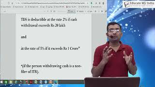 TDS on Cash Withdrawal Above Rs. 20 Lakh (20 लाख से ऊपर नगद बैंक से निकाले तो कटेगा 2% टी डी एस)