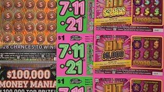 MONEY MANIA & $1 HIT TICKETS!! Texas Lottery #scratchoffs #lottery