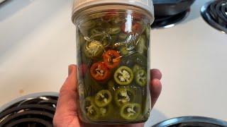 SUPER easy Refrigerator Pickled Jalapeños